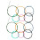 2 Set Multi Colored Nylon Classical Guitar Strings for 6 String Guitar 3