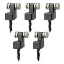 Set of 5 Electric Guitar Roller String Trees Retainer with Screws Blac