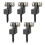 Set of 5 Electric Guitar Roller String Trees Retainer with Screws Blac 1