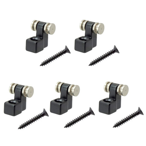 Set of 5 Electric Guitar Roller String Trees Retainer with Screws Blac 1