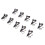 10 Pieces Ring-type Lapel / Lavalier Microphone Tie Metal Clip Holder 1