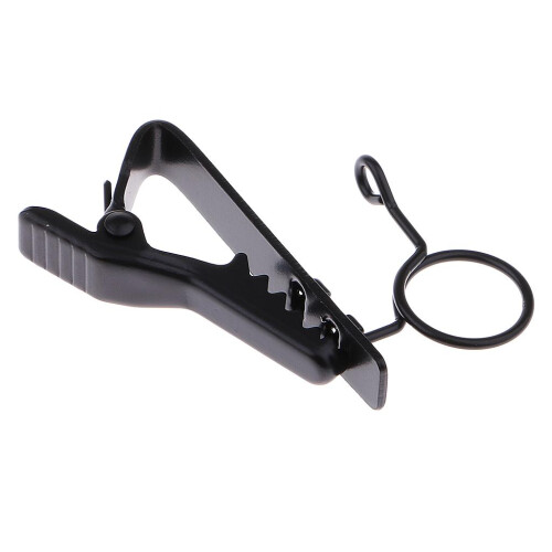 Ring Type Mini 10mm Microphone Lapel Tie Clip Holder for Chat Meeting 1