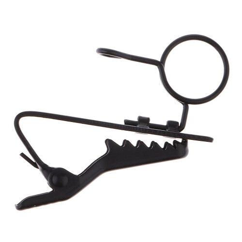 Ring Type Mini 10mm Microphone Lapel Tie Clip Holder for Chat Meeting 2