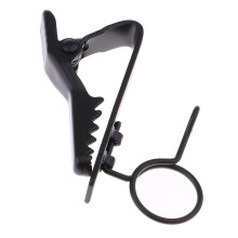 Ring Type Mini 10mm Microphone Lapel Tie Clip Holder for Chat Meeting