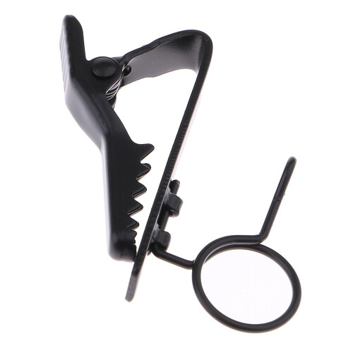 Ring Type Mini 10mm Microphone Lapel Tie Clip Holder for Chat Meeting