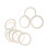 20 Pieces Silicone Baby Pacifier Holder Adapter O Ring Dummy Ring Ring 1