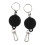 1 Pair 35mm 60cm Key Retractable Clip Keychain Key Ring Pull Reel Key 3