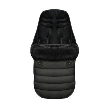 Baby Footmuff Waterproof and Windproof Superfine VelvetLined Universal Fit for Pushchairs Strollers Prams Buggy Black