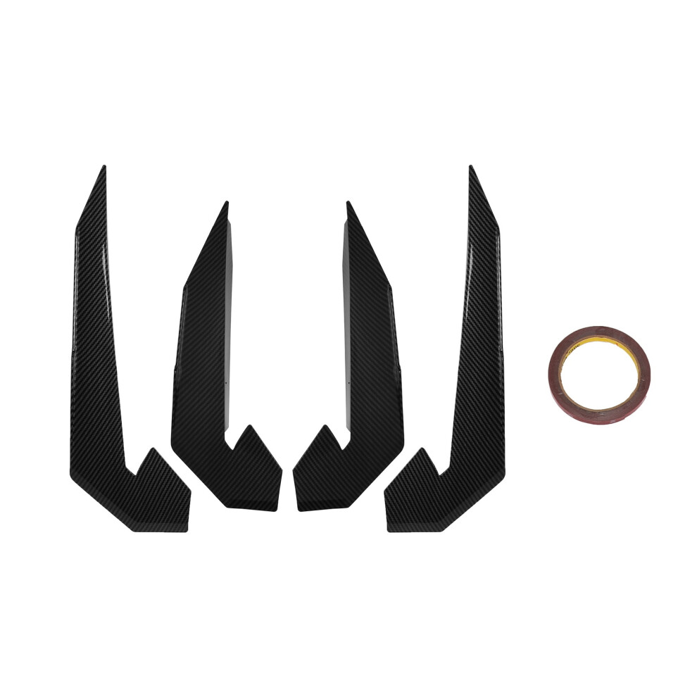 4Pcs Car Front Bumper Lip Splitter Fin Long Air Kn 4852351764492