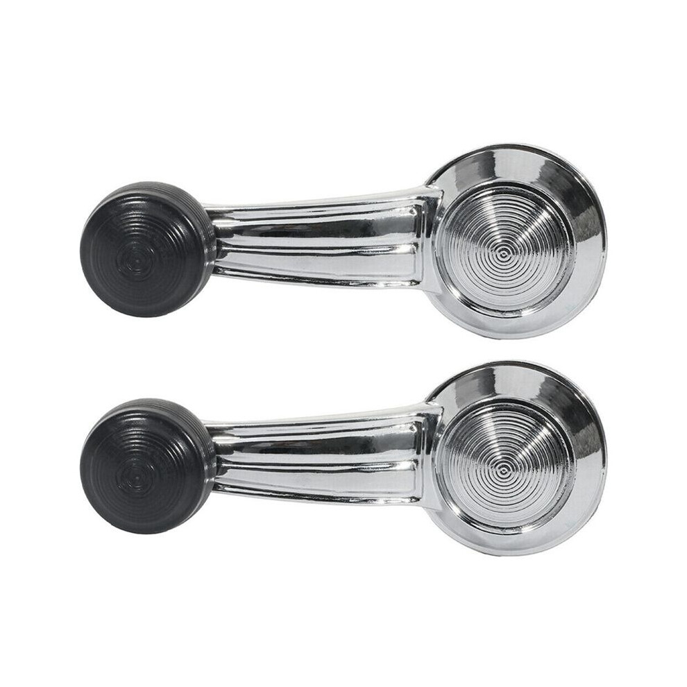 1 Pair Set Chrome Door Window Crank Handle For Chevy Olds 1732326 20348200 6032804045721