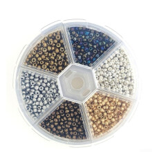 Fly Tying Beads For Bait Acrylic Beads 200g Box 1900 Pieces For 12# 14# 16# Hooks 3mm Metallic Color