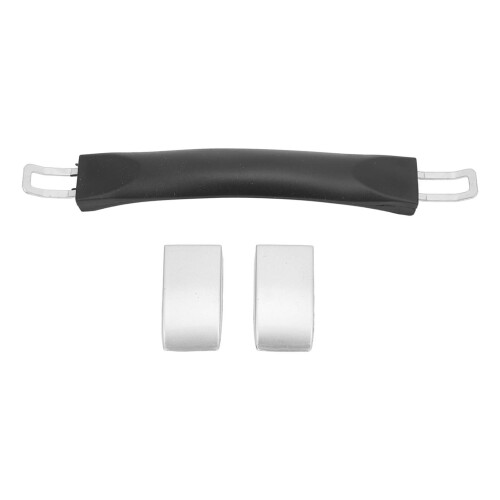 Suitcase Pull Handle 24.6cm Plastic Replacement with Metal Cap for Travel Cases