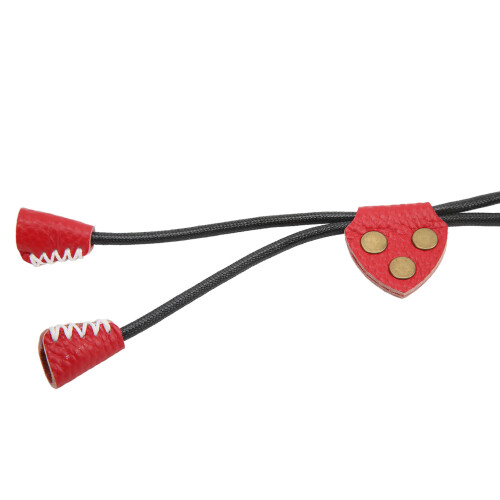 Traditional Bow Shooting Red Leather Archery Thumb Ring Finger Protector 2