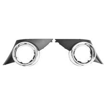 Car Front Fog Lights Cover Fit for  207 Sport 2006 2007 2008 2009 Hood Frame Foglights Lamp Covers Bezel Trim