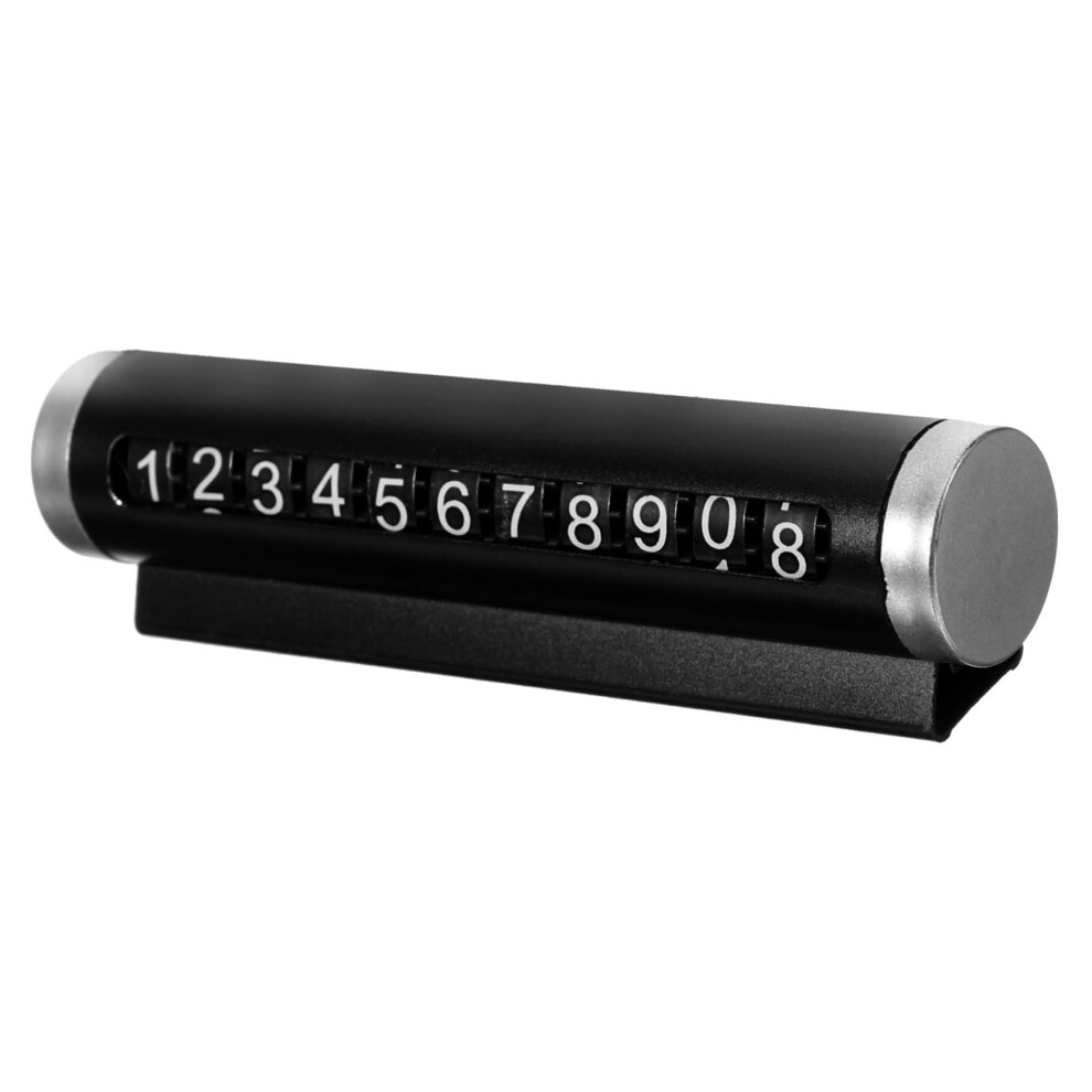 Car Temporary Parking Card With Privacy Cover, Easy Rolling Number Plate For Car Dashboard 9199774927680