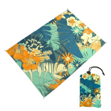 Sand Waterproof Beach Blanket 200x210cm QuickDry Microfibre, Extra Large For Camping, Picnic, Swim (Flowers 3D)