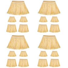4X Vogelscheuchen-Strohhalm-Kit Vogelscheuchen-KostüMzubehör Hals-Arm- und KnöChelbänder für Party-Accessoires-Dekoration