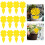 Sticky Trap for Pest with Radish Pattern Yellow 12-Pack 7