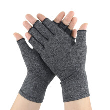 Kompressionshandschuhe Grau Grey M