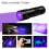 UV-Taschenlampe mit 12 LED-Perlen Schwarz 395 nm 4