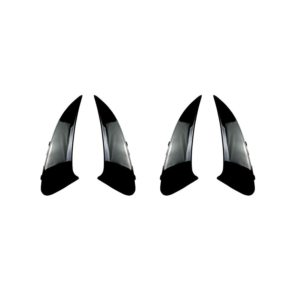 4X Car Rear Bumper Spoiler Side Wing Canard Trim For - Cla Class C118 Cla200 Cla250 Cla45 Amg 2020+ Black 6031748310896