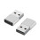 2er-Pack USB-C-auf-USB-Adapter für Datenübertragung und Aufladen Silver 1