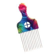Afro Comb Metal African Hair Pick Hair Styling Tool For Women And Men Style4 Model