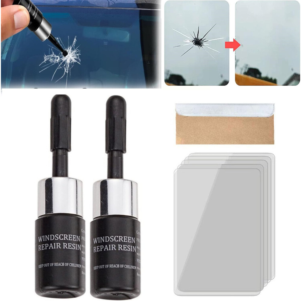 Windshield Kit 2 Pcs With Nano Glass Crack Filler For Quick Longlasting Chip 9199774927963