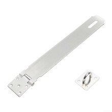 Stainless Steel Door Lock Plate 304 Heavy Duty Latch Weather Resistant Reinforced 10 Inch