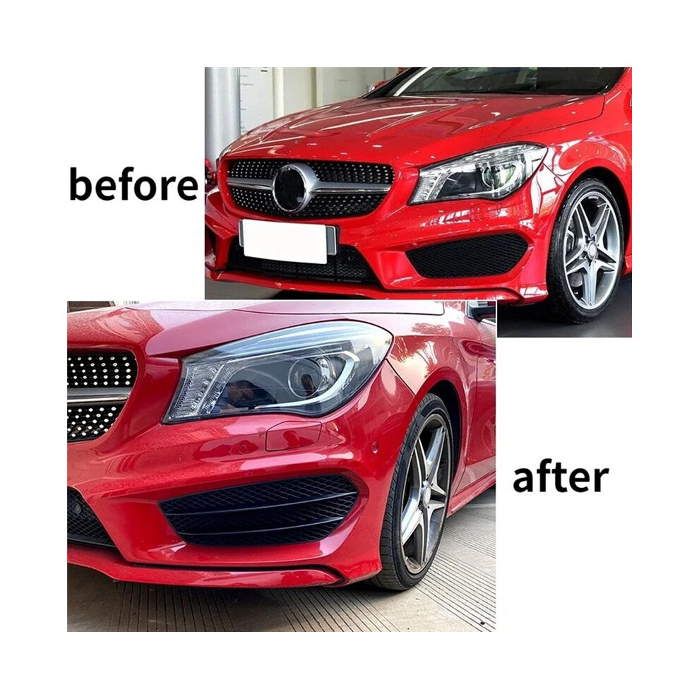 Fog Cover Grille Front Bumper For Cla Class C117 Cla200 250 Cla45 Amg 2013-2015 Grill Grid Kit Light 6034054721301