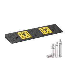 Heavy Duty Rubber Curb Ramp with AntiSlip Surface for Driveway Garage Parking Lot 100x30x13cm
