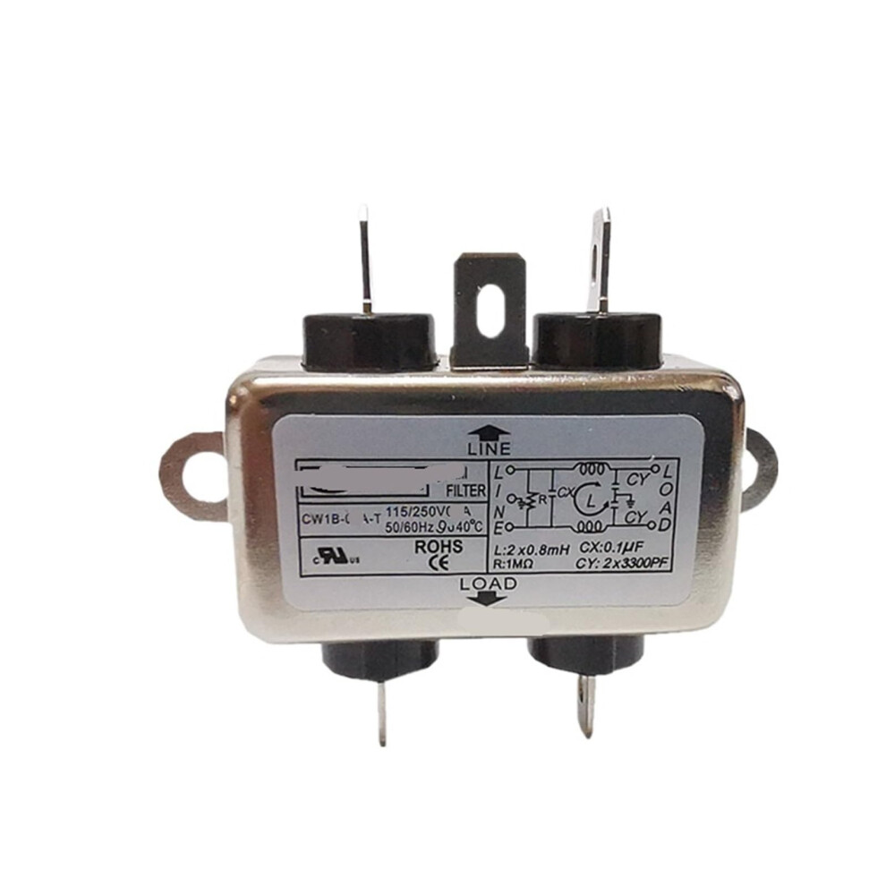Single Phase Emi Power Filter Cw1b06at 220V 6A Electromagnetic Interference Shield 9382693170835
