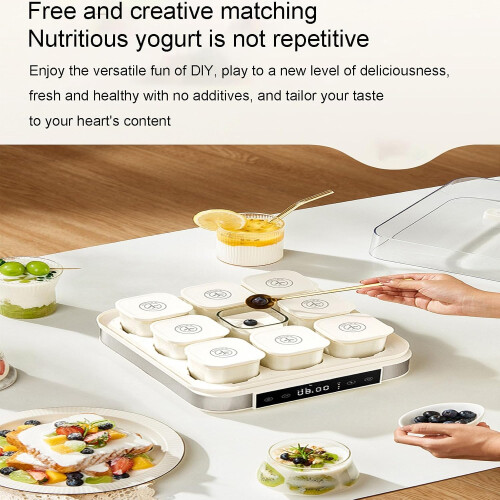 Yogurt Maker Mini Fermentation Box Adjustable Temperature And Time Large Capacity Freshness 1