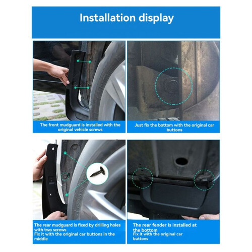 4Pcs Car Mudguards Mud- Mud Flap  Guards for  Land  LC300 2002-2025 1