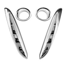 New Car Front Fog Lights Cover Frame Trim Front Side Air Vent Cover Trim for Harrier Venza 2020 2021