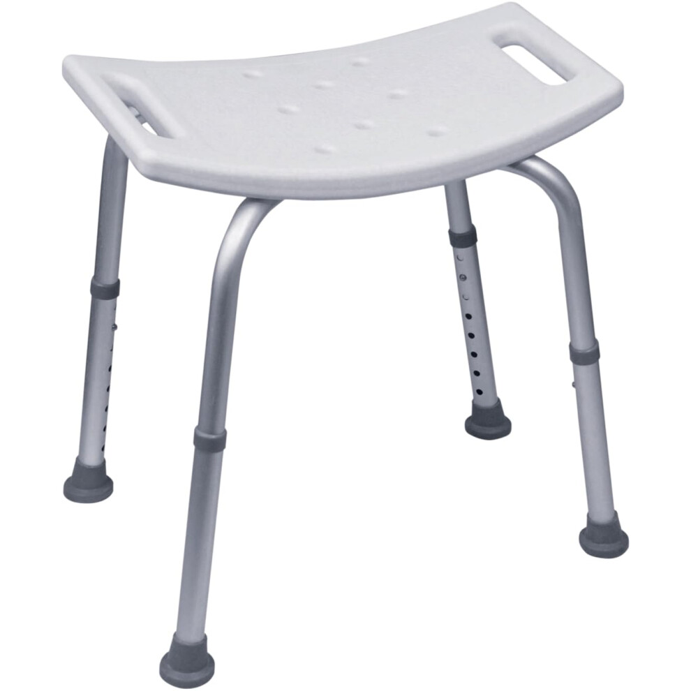 Height Adjustable Shower Stool with AntiSlip Feet and Hand Grip
