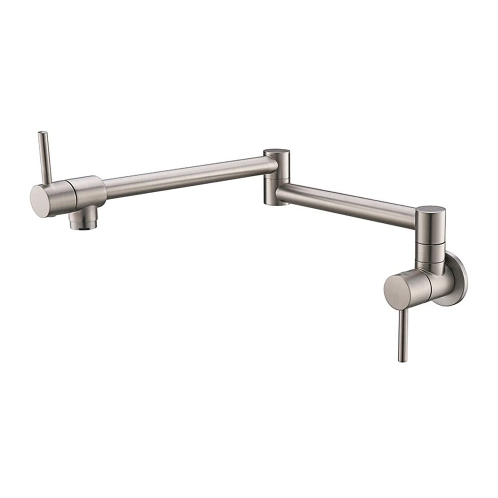Faucet Pot Filler Wall Mounted Foldable Kitchen Faucet Bidet Sprayer Cold Bidet Rotate Folding Spout Style 2B 9382693060617