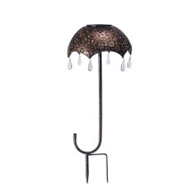 Luz solar de jardín bronce 22x22x51 cm 1,2V/600mAh
