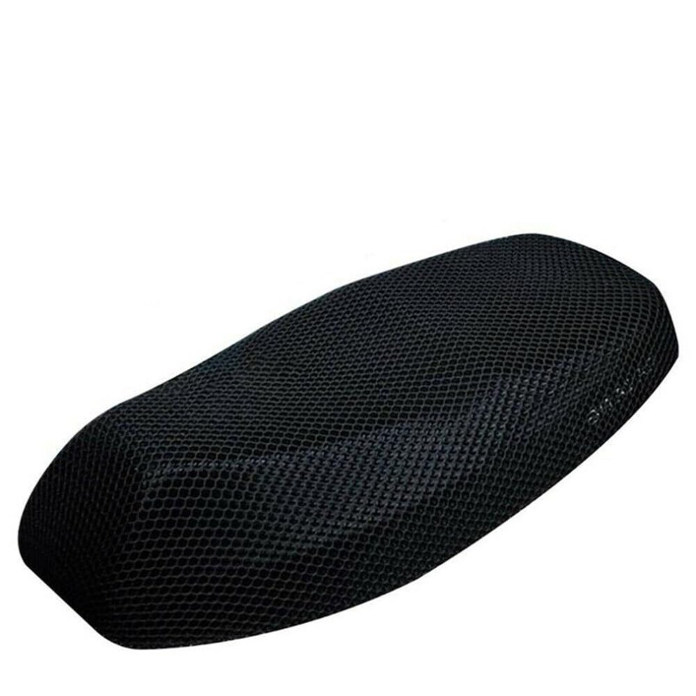 Motorcycle Seat Cover For Moped Motorbike Scooter Polyester Spacer Mesh Pad Anti Slip Breathable Summer Cool Black 9347817354010