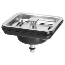 Rvs Vierkante Gootsteenzeefje Plug aanrecht Afvoer Mesh Stopper Mand Zeef Afval Plug Keukenapparatuur