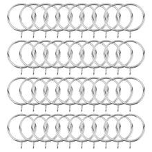 40 packungen dekorative Vorhang schlaufen, 38 mm Innendurch messer Eisen Vorhang schlaufen Hängender Ring für Vorhänge und Stöcke, Silber