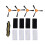 9-Pack Utbytes Rullborstefilter Sidoborstar för Neatsvor X500 Tesvor X500 Robotdammsugardelar 1