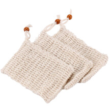Douche Bain Sisal Savon Sac Sisal Naturel Savon Sac Exfoliant Savon ÉConomiseur Pochette Titulaire 20 PièCes SéRies