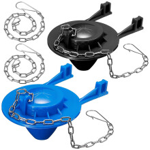 2 Stycken ToalettklaffersäTtningar 2 Tums Toalettklaffpropp Vattensparande Klaffar med 2 Stycken Toalettkedjor
