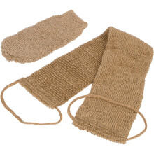Scrubber per Schiena e Corpo Esfoliante con Imbottitura nel Luffa Esfoliante per Doccia, Spugna Posteriore con Cinturino nel Luffa per Vasca da Bagno.