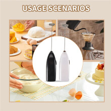 2 Pcs Handheld Milk Frother Electric Drink Mixer with Stainless Steel Whisk for Drink,Hot Chocolate,Coffee,Milk