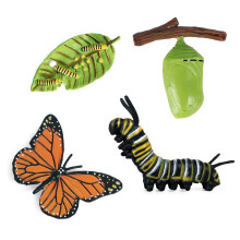 Simulatie Levenscyclus Figuur van een Monarchvlinder Groeicyclus Insecten Dieren Educatief Biologie Wetenschappelijk Speelgoed