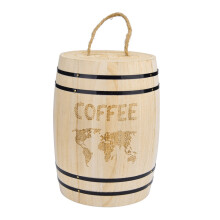 Holz Kaffee Bohnen BehäLter Lebensmittel Lagerung Flaschen Kaffee Bohnen Fass Lagerung Luftdichte Holz BehäLter KüChen Box