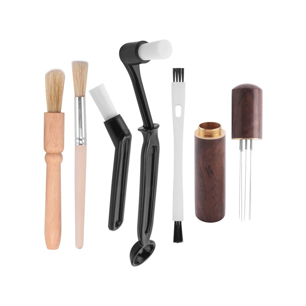 Espresso Coffee Stirrer Hand Tampers Distribution Tool Coffee Stirring Needle Type Distributor With Cleaning Brush 6031688849517