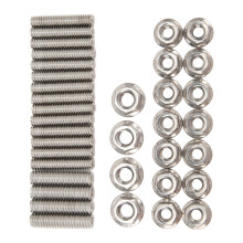 Premium-S/S-Ölablenkerschraubensatz 18 Stück für Chevy SBC 283 327 350 400 Small Blocks